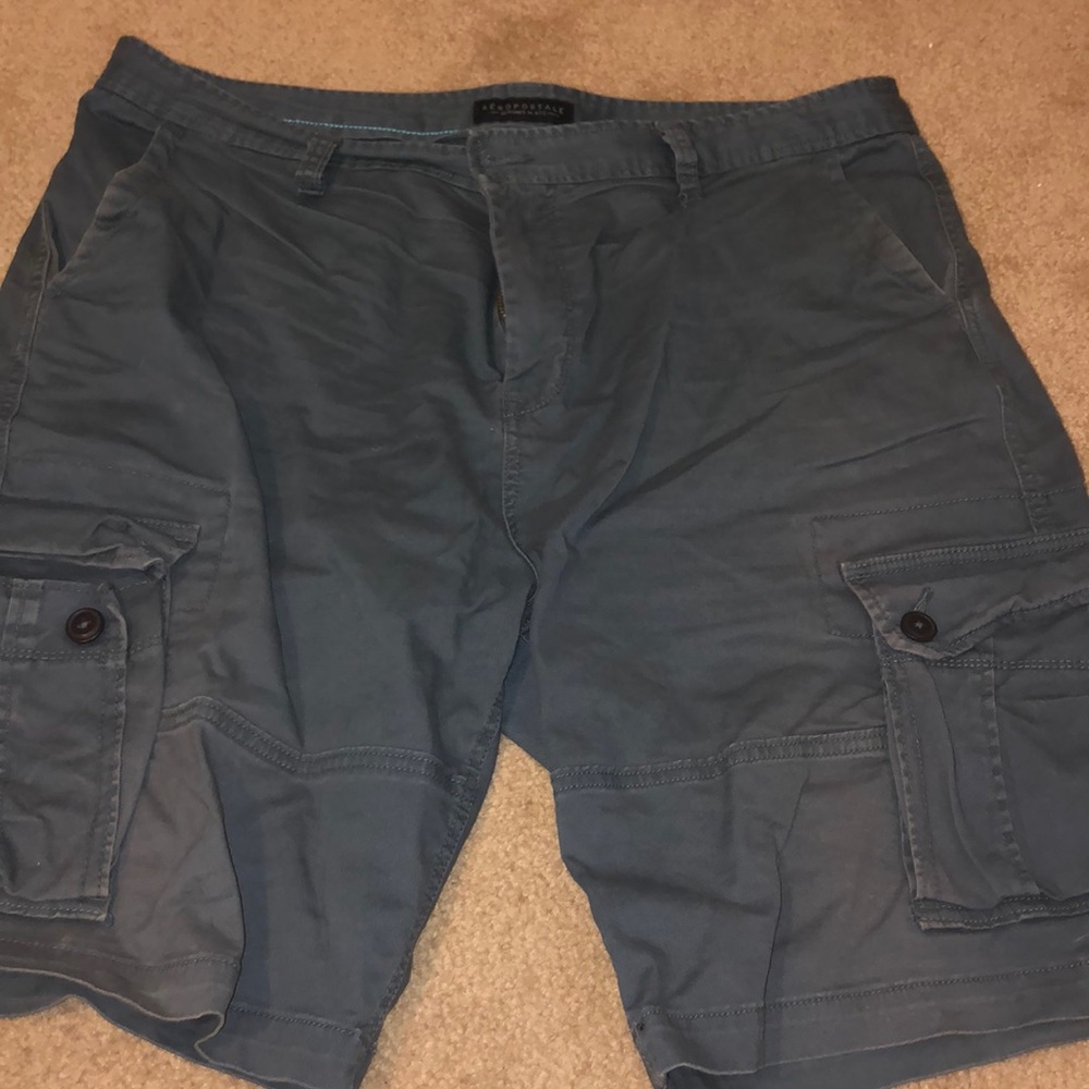 blue cargo shorts